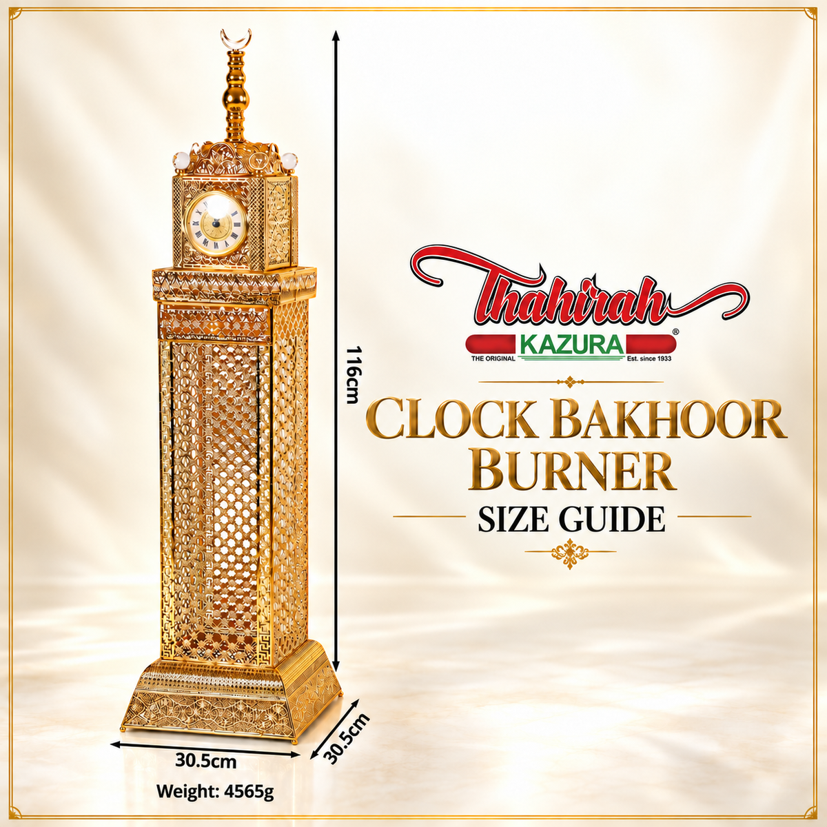 Large Bakhoor Burner - Clock