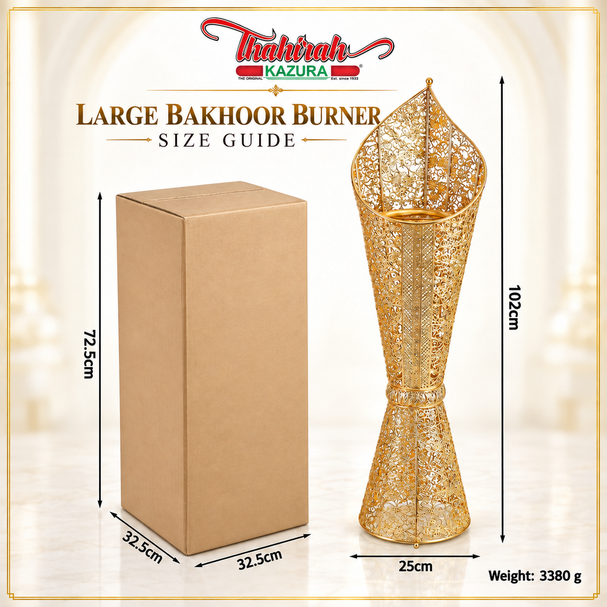 Large Bakhoor Burner - Tulip