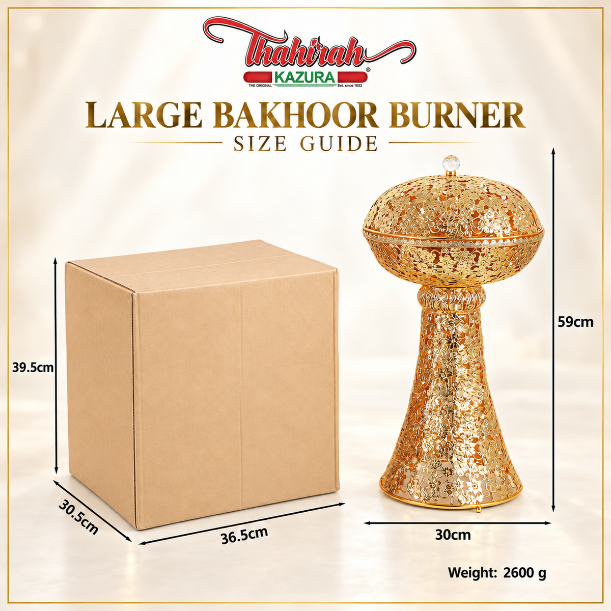 Large Bakhoor Burner - Mushroom